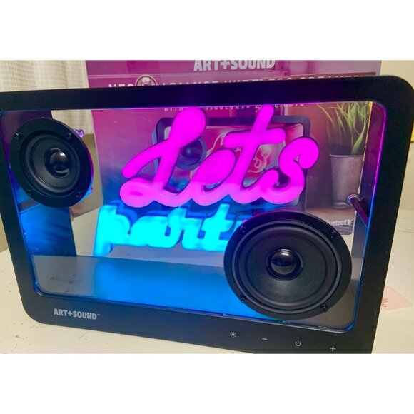 Neon Radiance Wirelss Speaker with Multicolored Led Lights  usb rechargeable - Picture 1 of 7